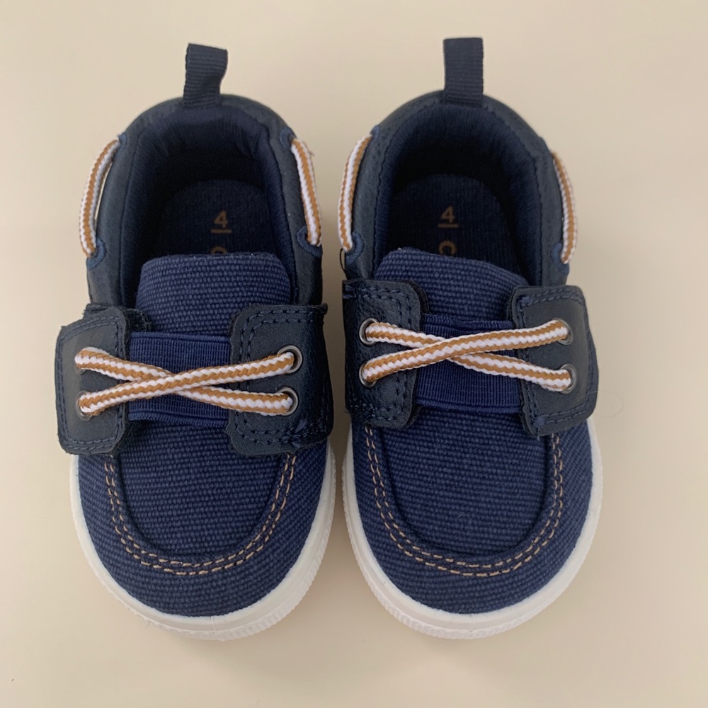 SOLD - Carter’s Boys Toddler Navy Boat Shoes